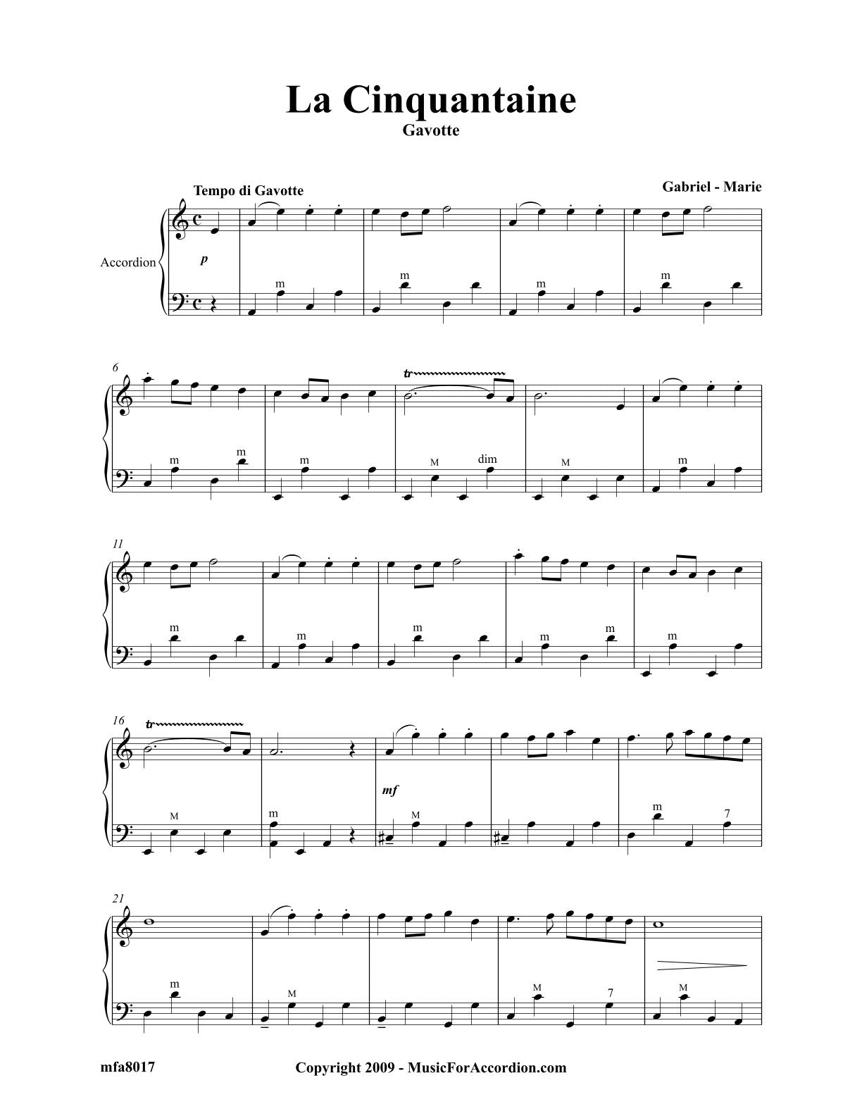 La Cinquantaine Jean-Marie (Solo)