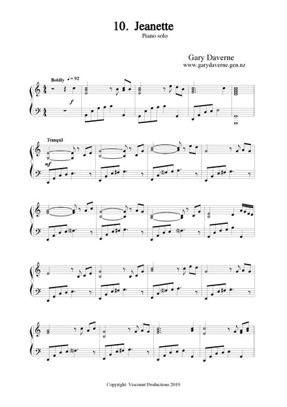 Jeanette (piano solo)
