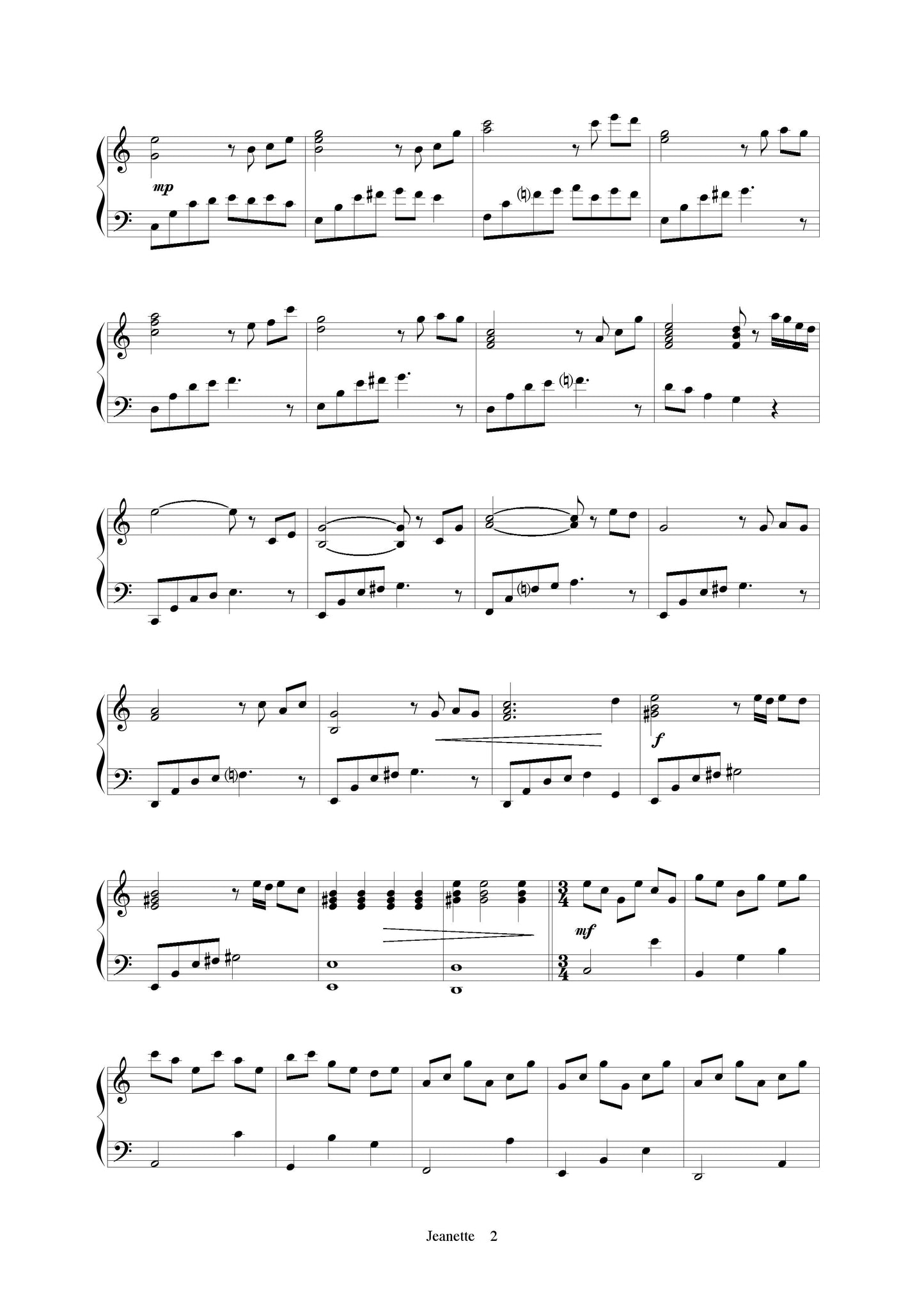 Jeanette (piano solo)