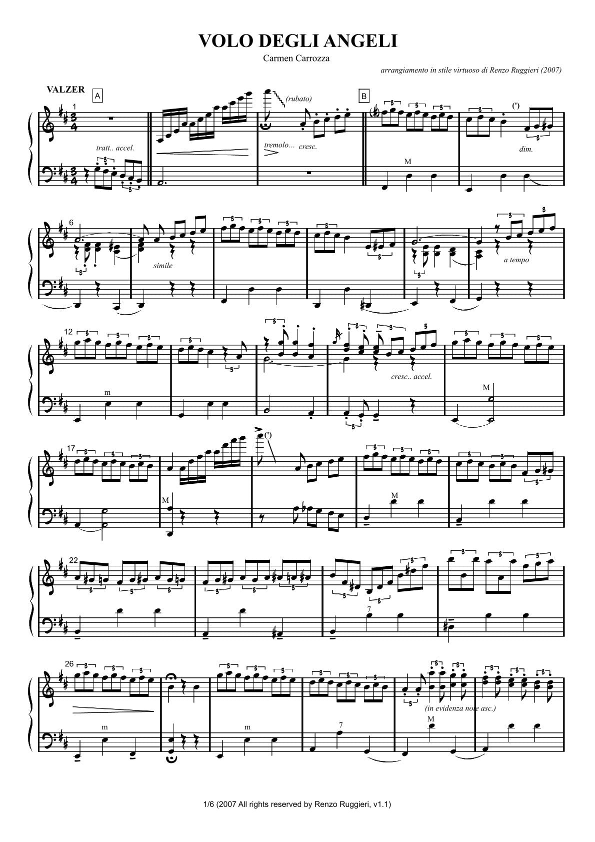 Volo Degli Angeli (Flight of the Angels) (solo)