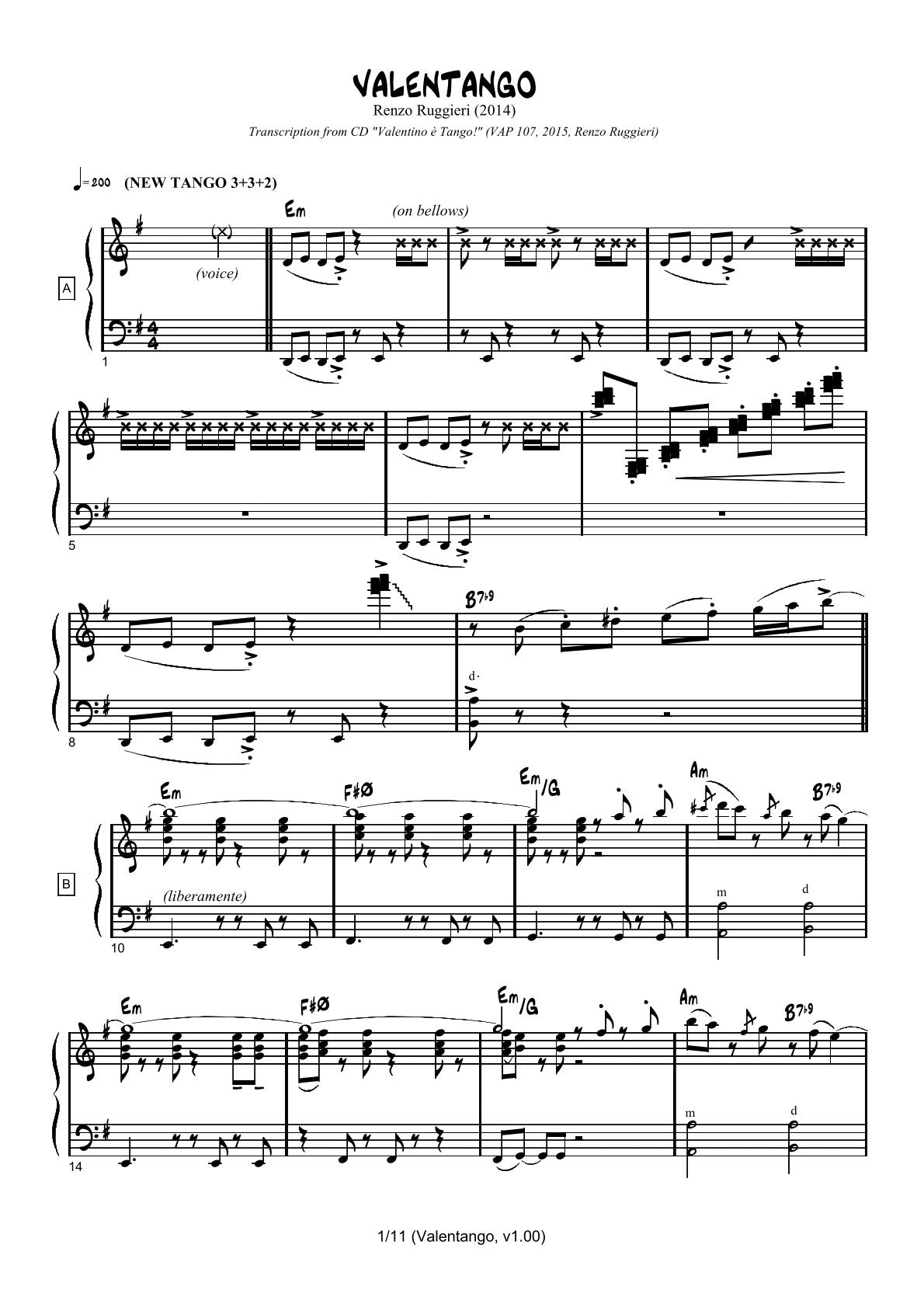 Valentango (solo)