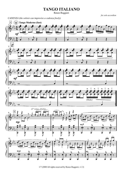 Tango Italiano (solo)