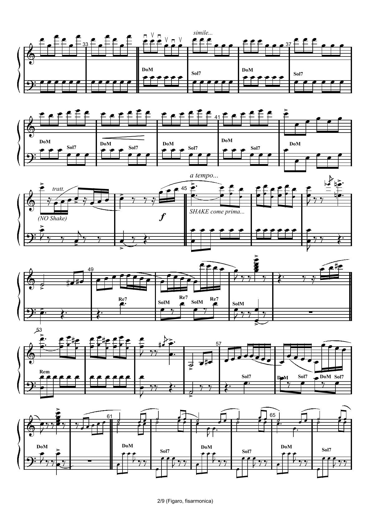 Figaro (solo) or (solo with string orchestra)