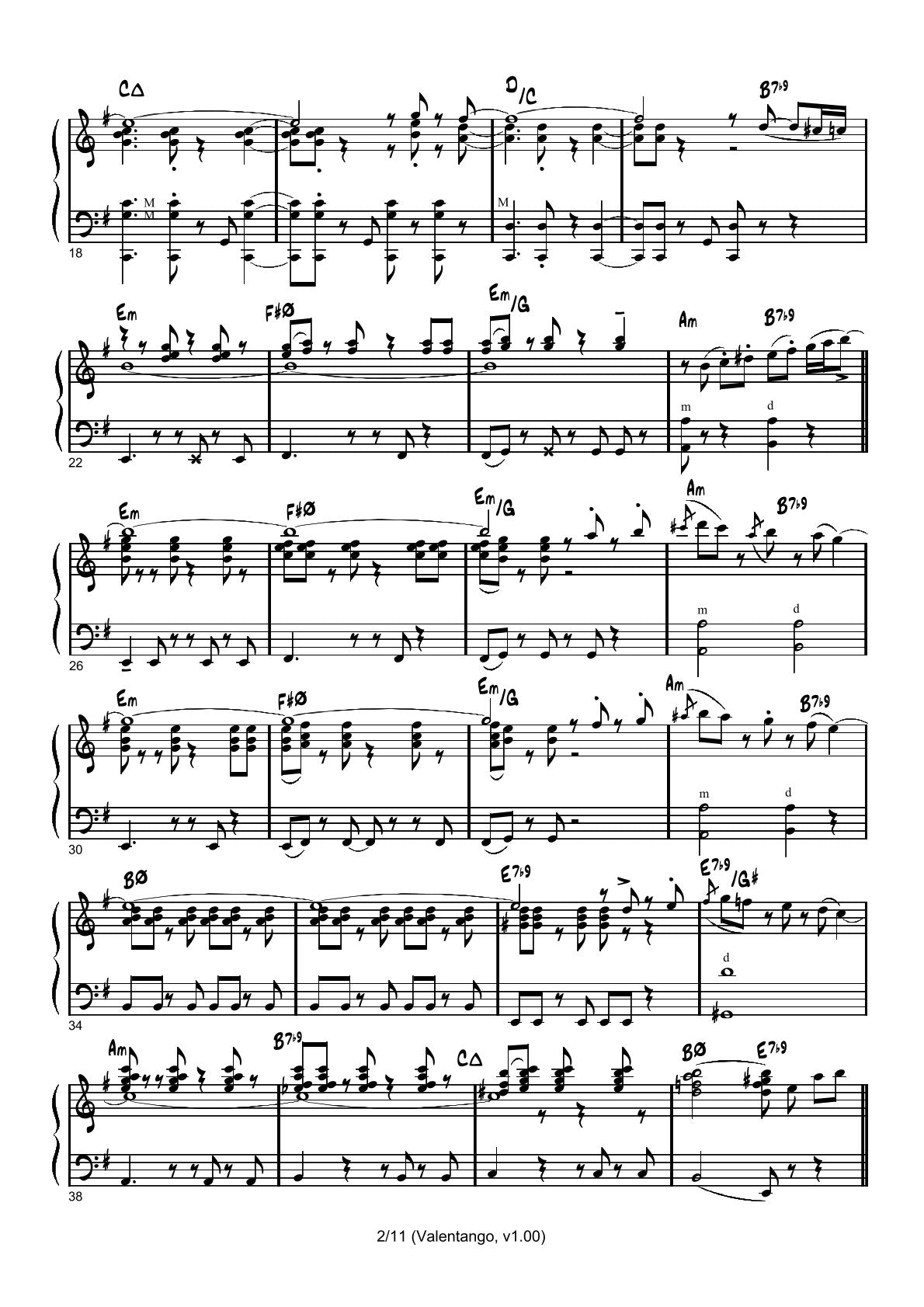 Valentango (solo)