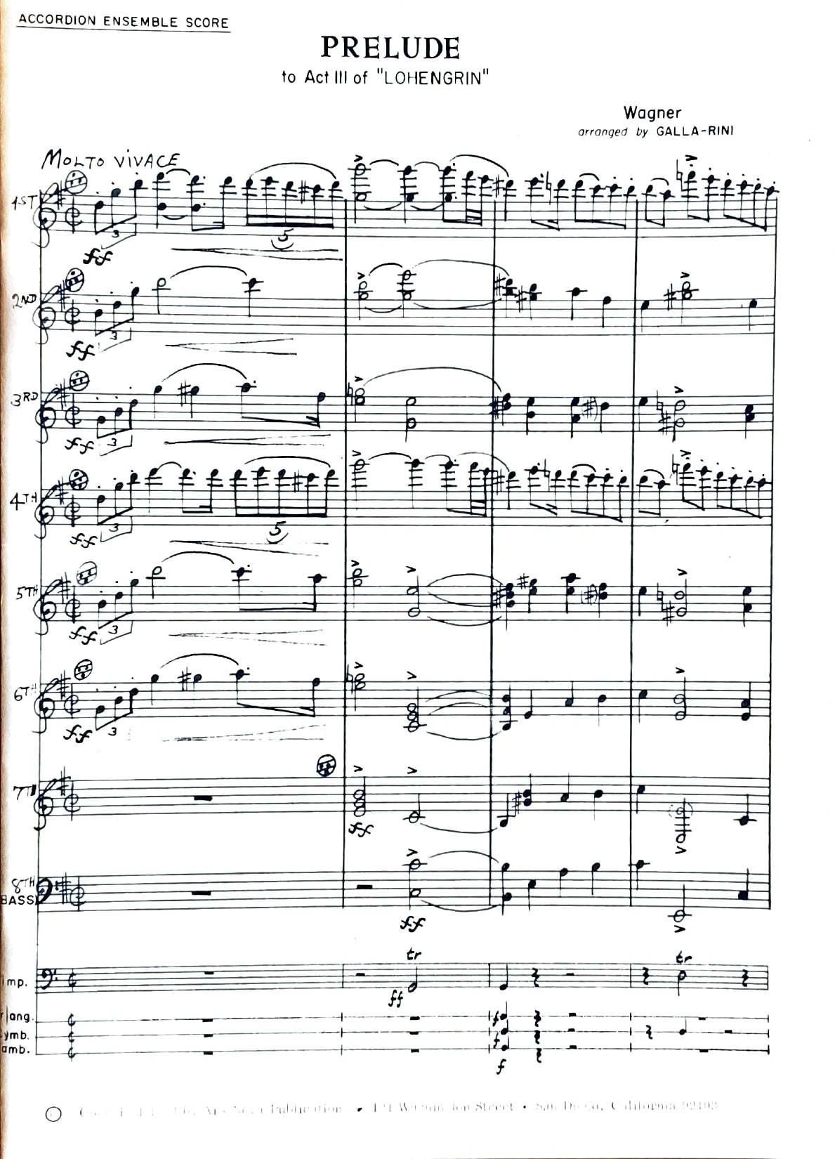 Prelude to Act 3 from Lohengrin