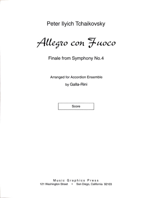 Allegro Con Fuoco, Finale from Symphony No. 4 (accordion ensemble)
