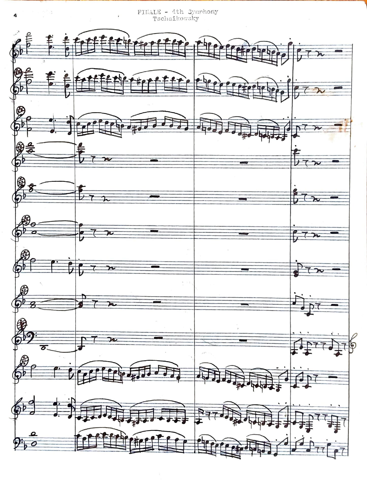 Allegro Con Fuoco, Finale from Symphony No. 4 (accordion ensemble)