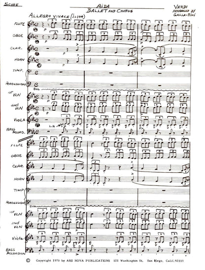 Aida Ballet and Chorus