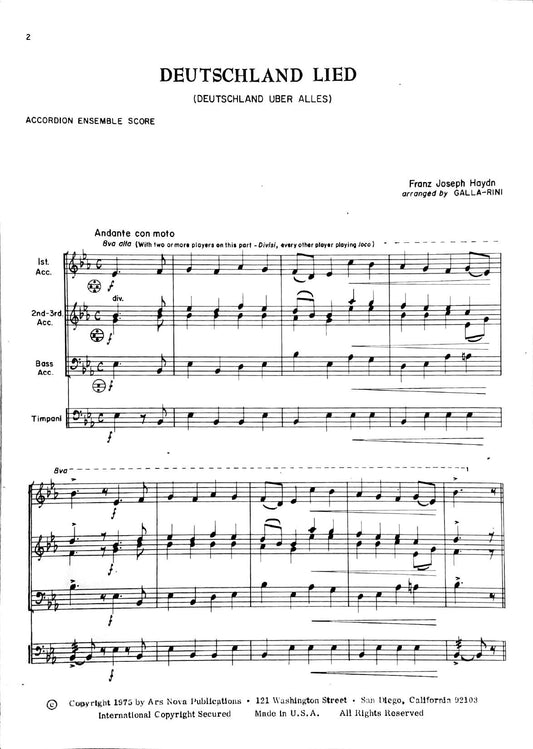 Deutschlandlied (German National Anthem)