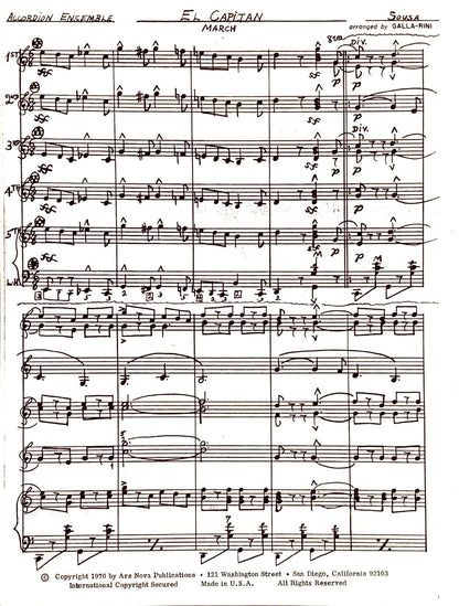 El Capitan March (Ensemble)