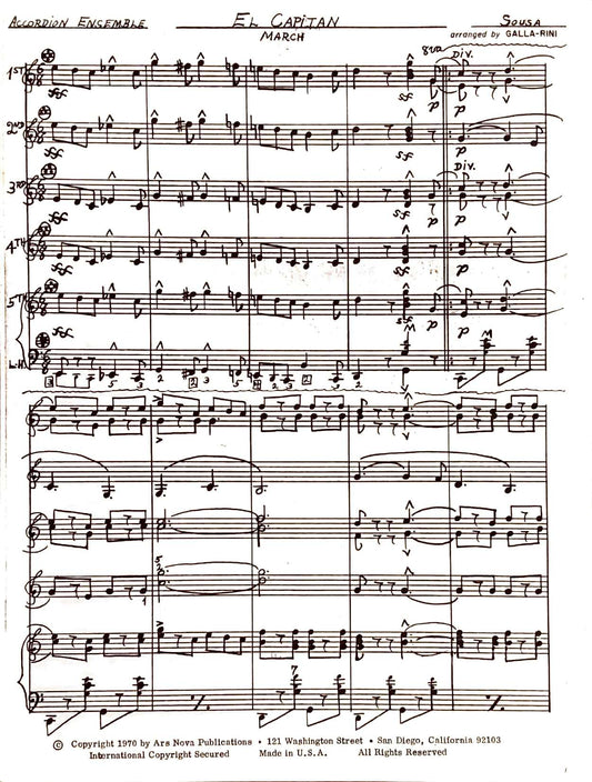 El Capitan March (Ensemble)