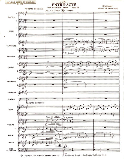 Entr'acte (Entre-Acte) from the Ballet Raymonda, Op. 57
