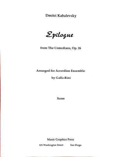 Epilogue from The Comedians Op. 26