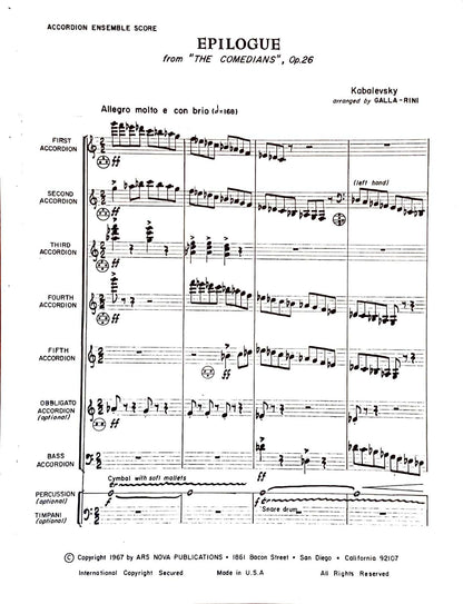 Epilogue from The Comedians Op. 26