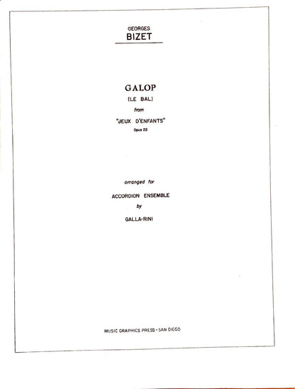 Galop (Le Bal) from "Jeux d'enfants"