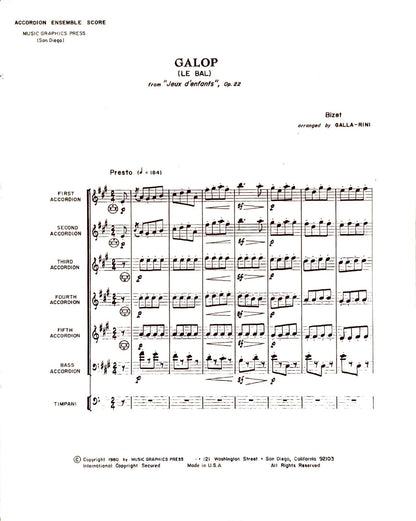 Galop (Le Bal) from "Jeux d'enfants"