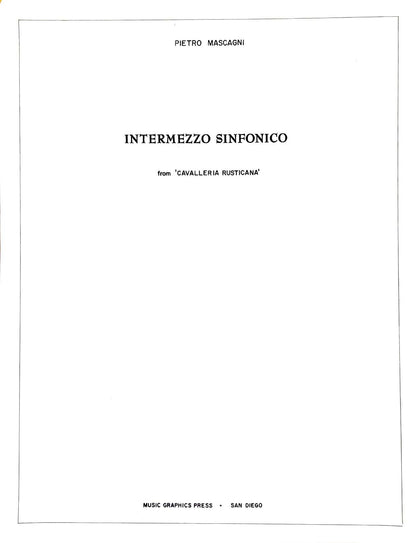 Intermezzo from "Cavalleria Rusticana"