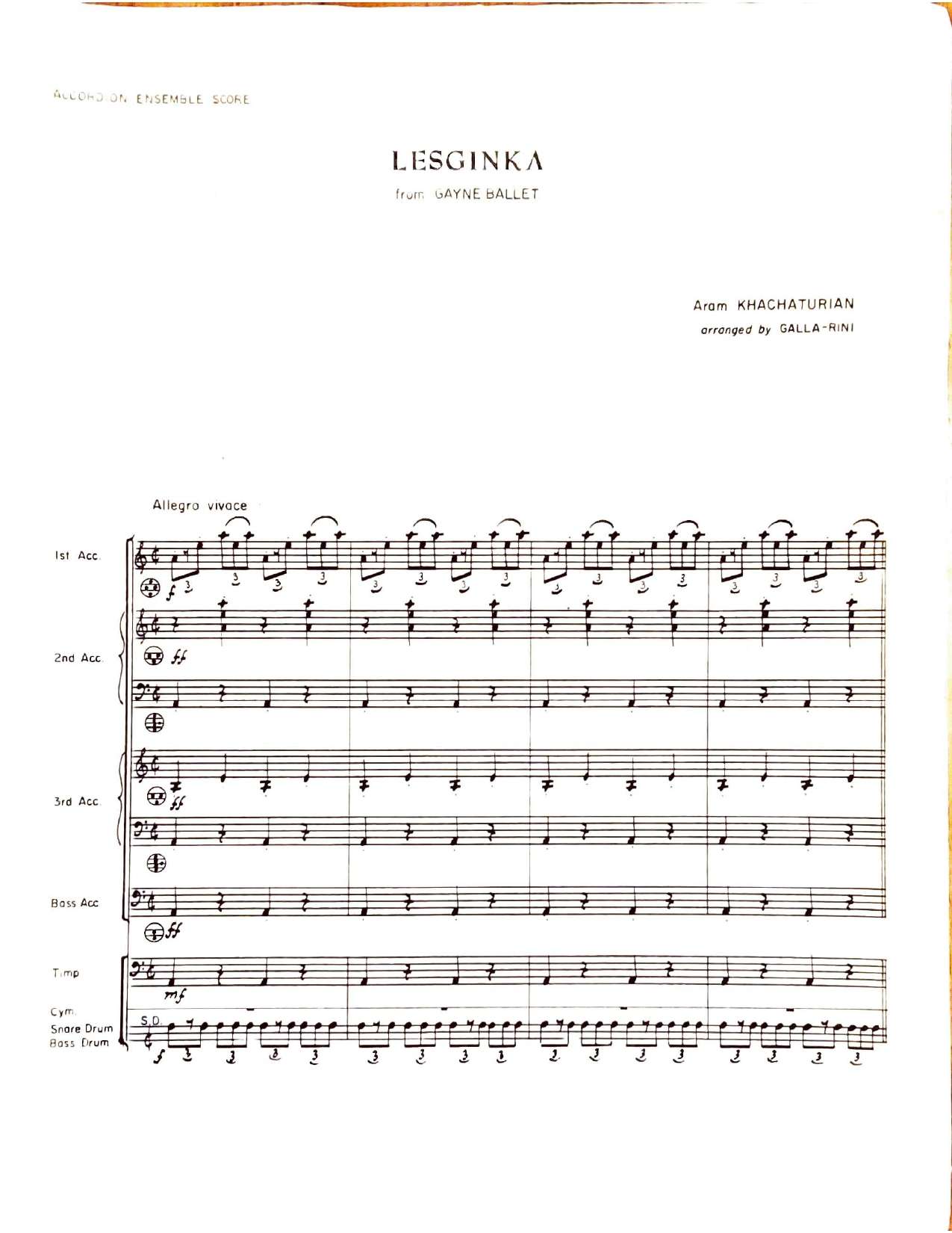 Lezginka (Lesginka) (Trio)