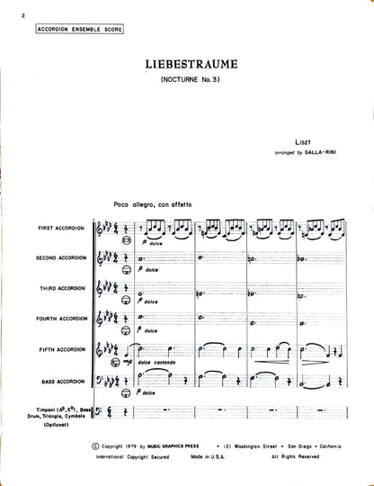 Liebestraume Nocturne No. 3, S. 541 (Ensemble)