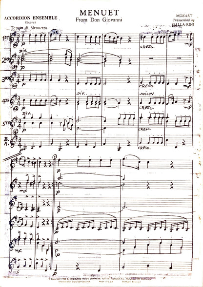 Menuet from Don Giovanni (ensemble)