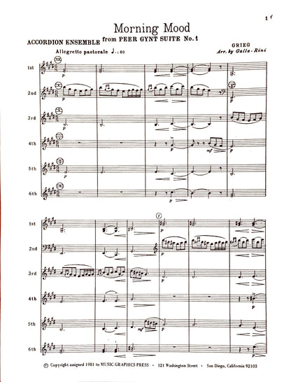 Morning Mood from Peer Gynt Suite No. 1, Op. 46