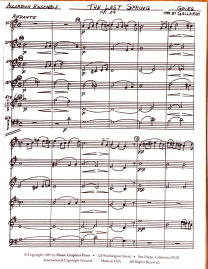 The Last Spring, Op. 34 No. 2