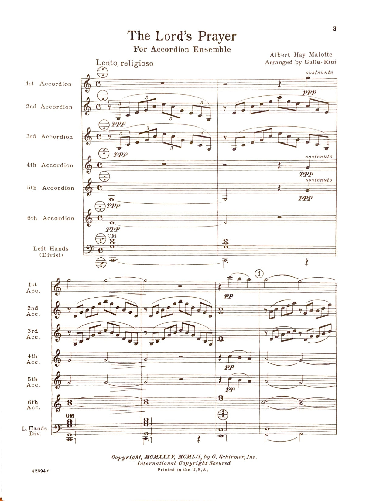 The Lord's Prayer (Ensemble)