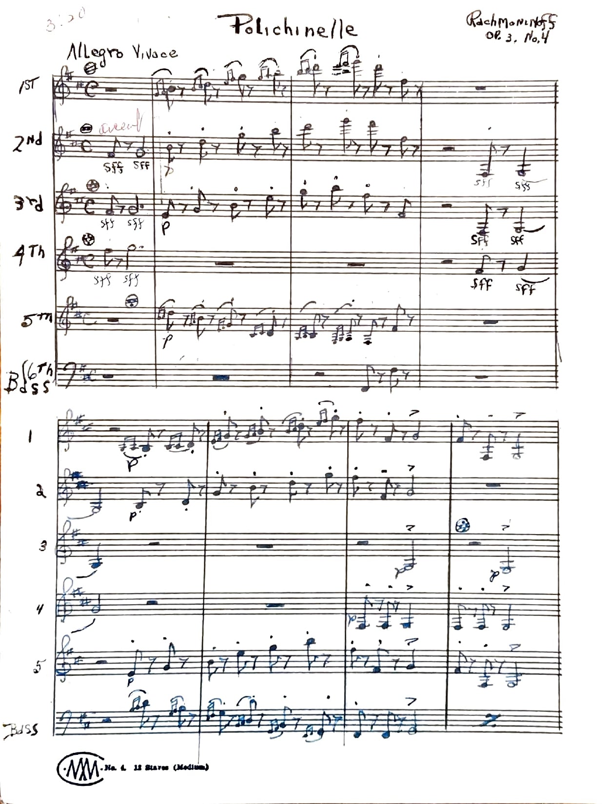 Polichinelle, Op. 3 No. 4 (Ensemble)