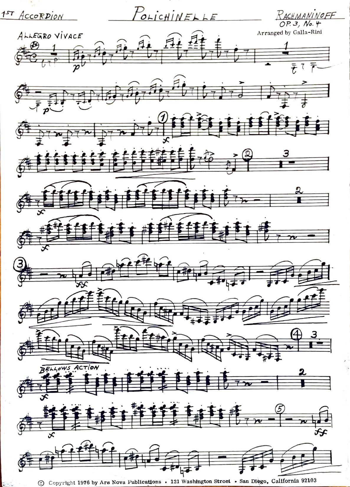Polichinelle, Op. 3 No. 4 (Ensemble)