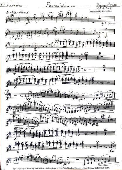 Polichinelle, Op. 3 No. 4 (Ensemble)