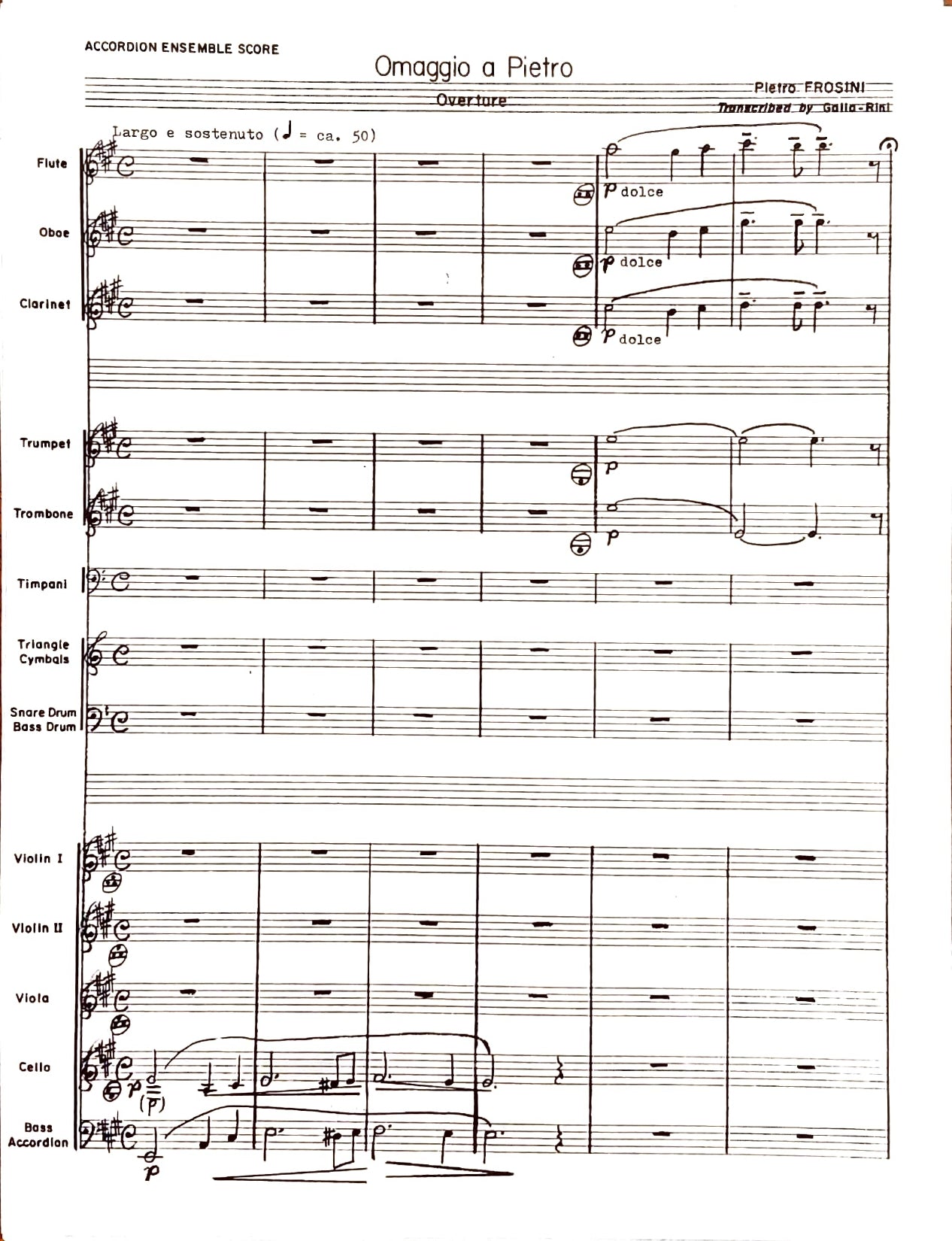 Omaggio a Pietro Overture (Ensemble)