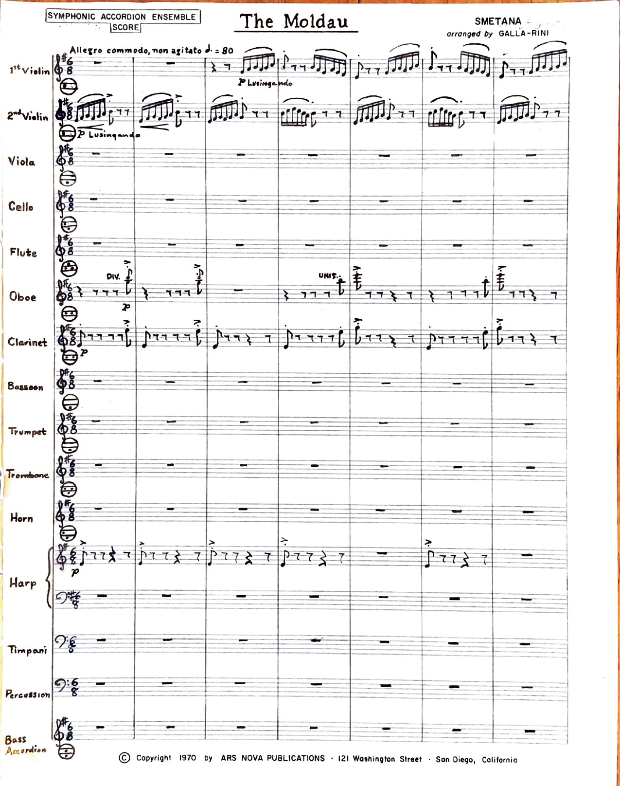 The Moldau (Vltava) from the Symphonic Tone Cycle My Country