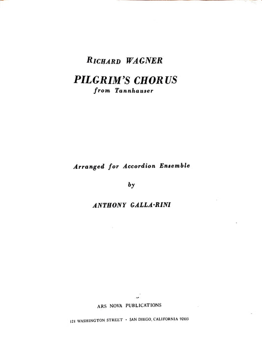 Pilgrim's Chorus from Tannhäuser