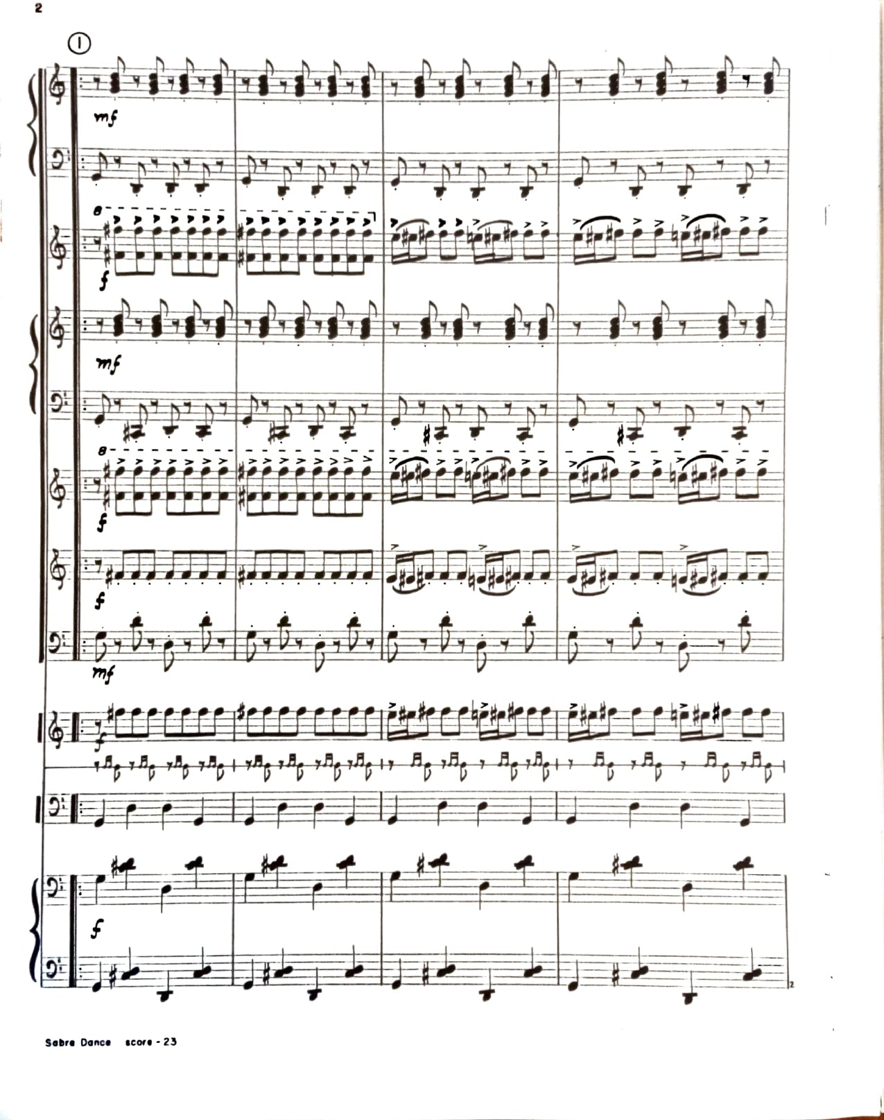 Sabre Dance (Ensemble)