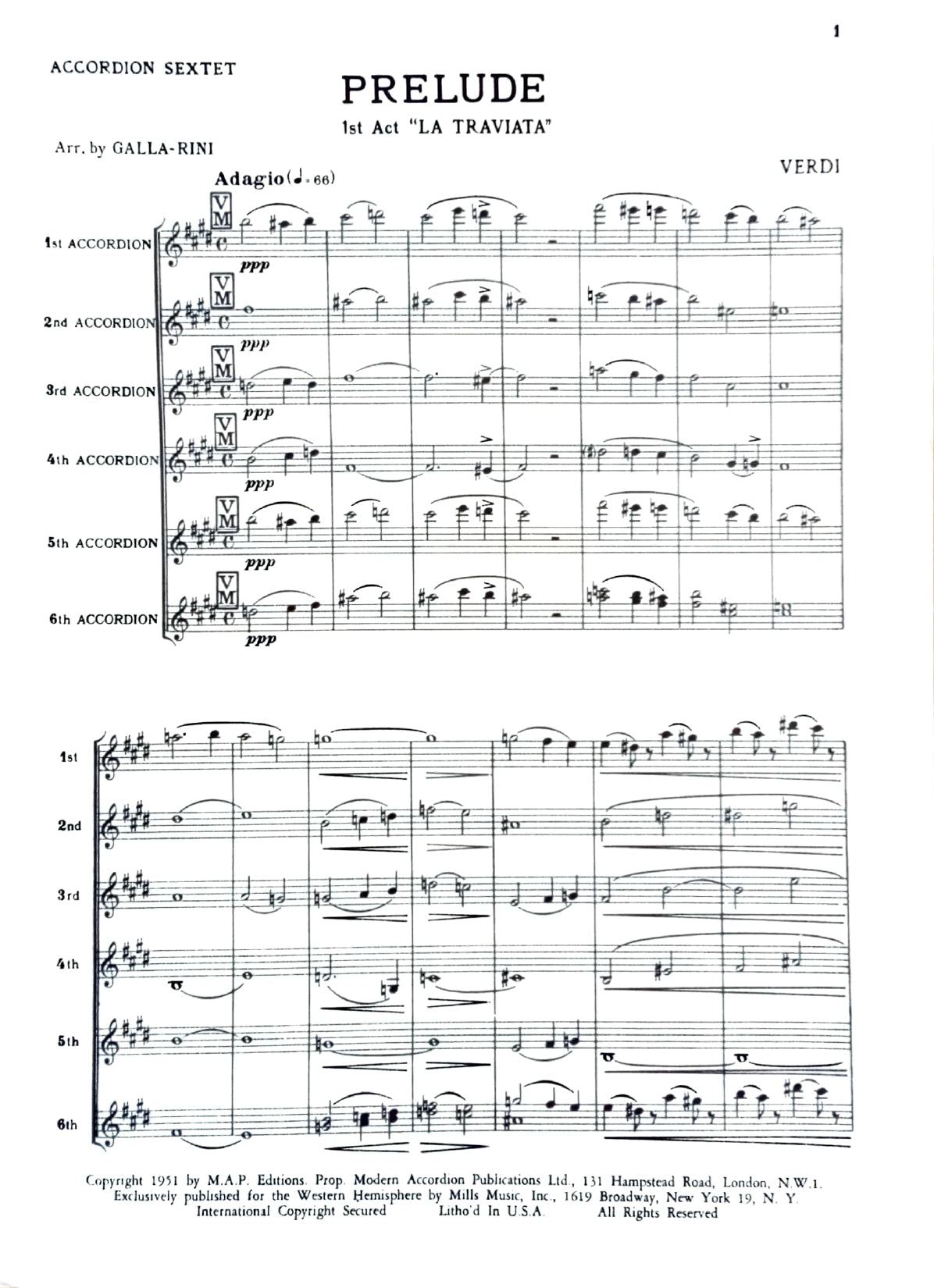 Prelude from Act I, La Traviata