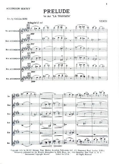 Prelude from Act I, La Traviata