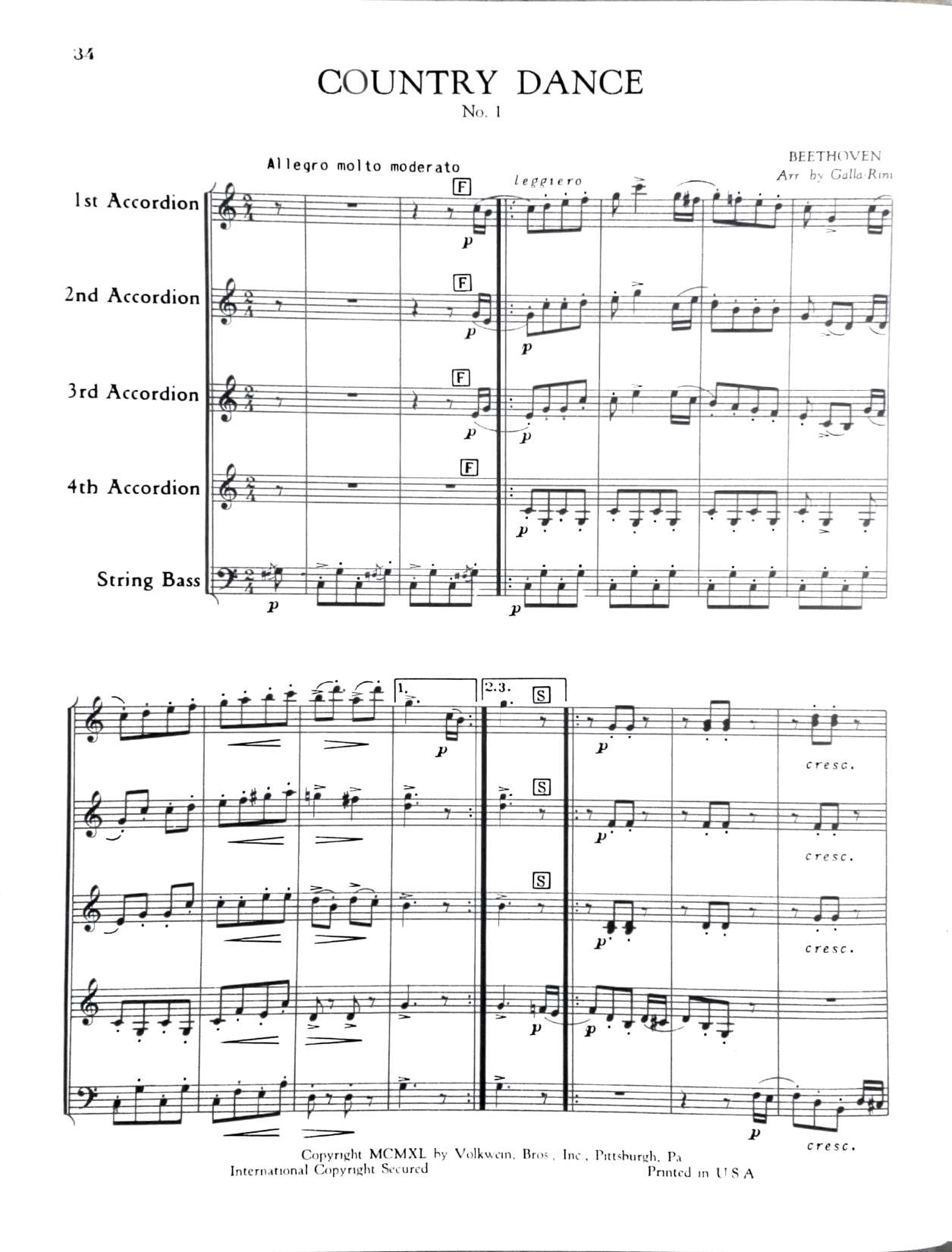 Country Dance No. 1