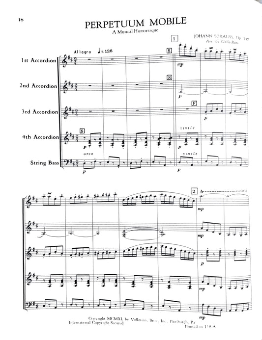 Perpetuum Mobile, Op. 257 (Ein Musikalischer Scherz)