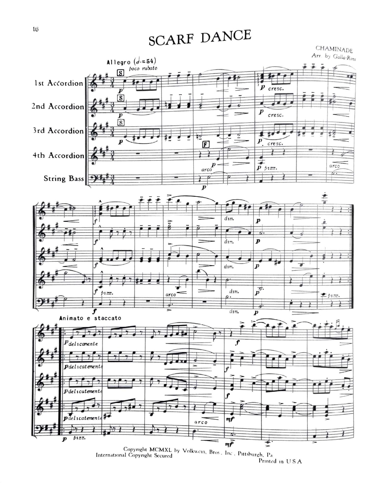 Scarf Dance (Pas des Écharpes) Op. 37 No. 3