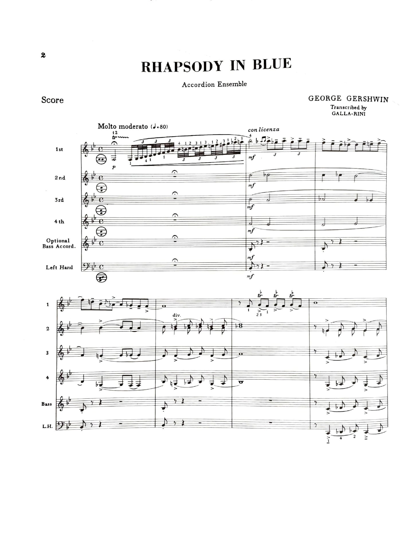Rhapsody in Blue (Ensemble)