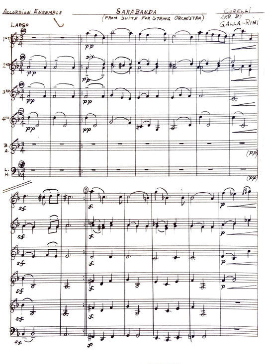 Sarabanda (from Suite for String Orchestra) (Ensemble)