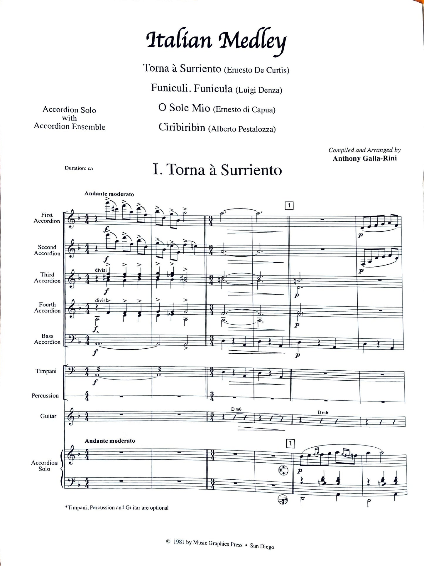 Italian Medley (Ensemble)