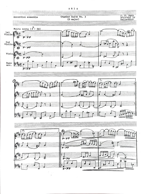 Aria from Chamber Suite No. 3