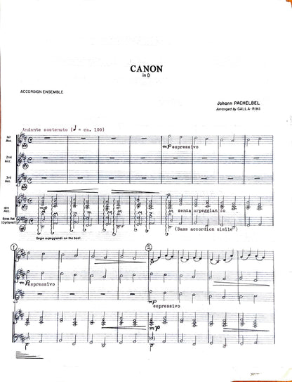 Canon in D (Ensemble)