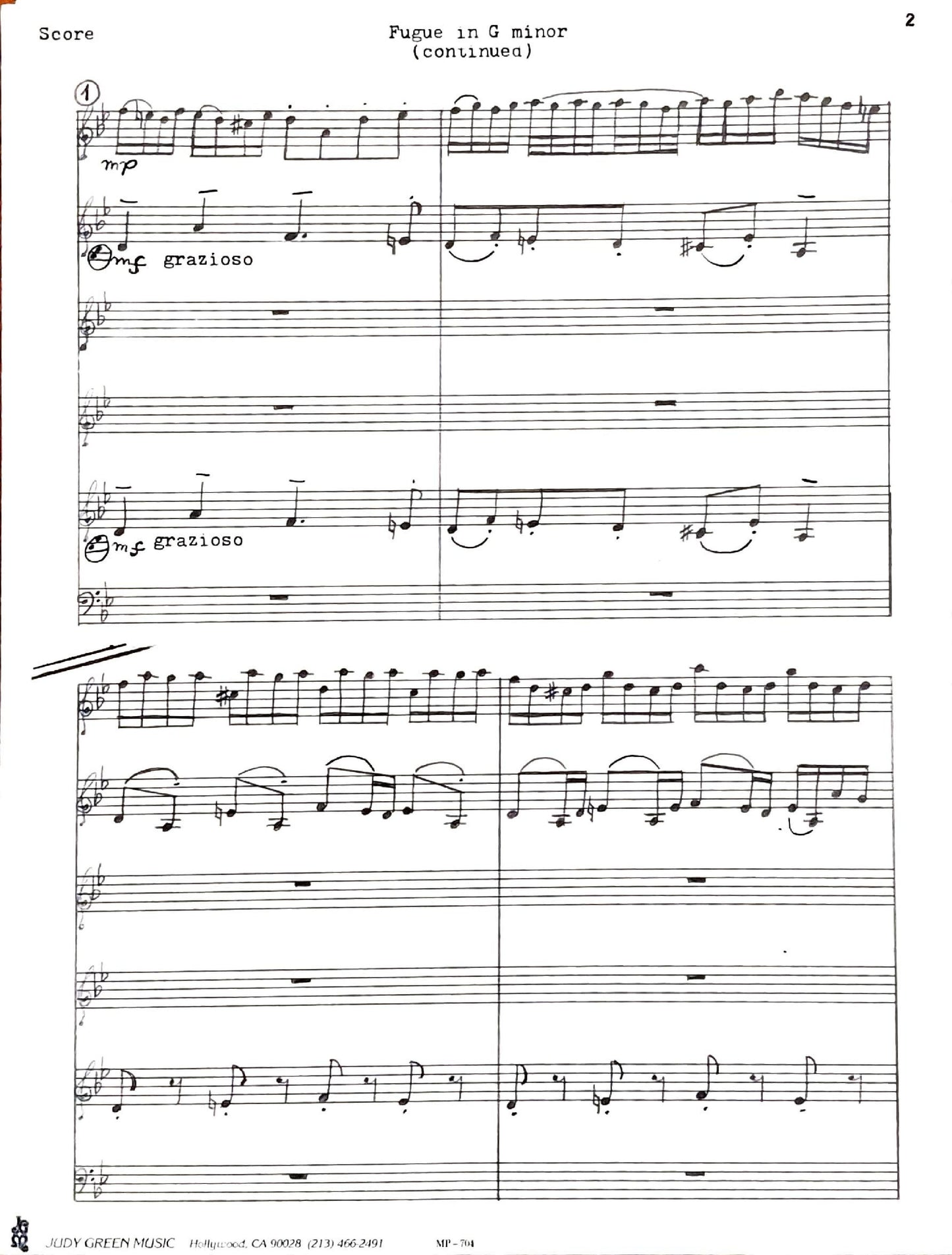 Fugue in G Minor, BWV 578 — “The Little Fugue”