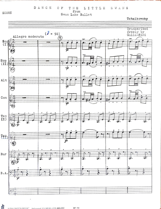 Dance of the Little Swans from Swan Lake Ballet (accordion ensemble)