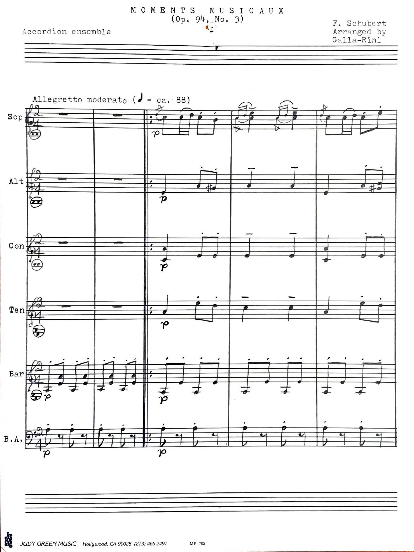 Moment Musicale, Op. 94, No. 3
