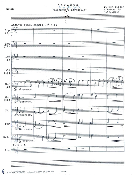 Andante from the Opera 'Alessandro Stradella' (accordion ensemble)