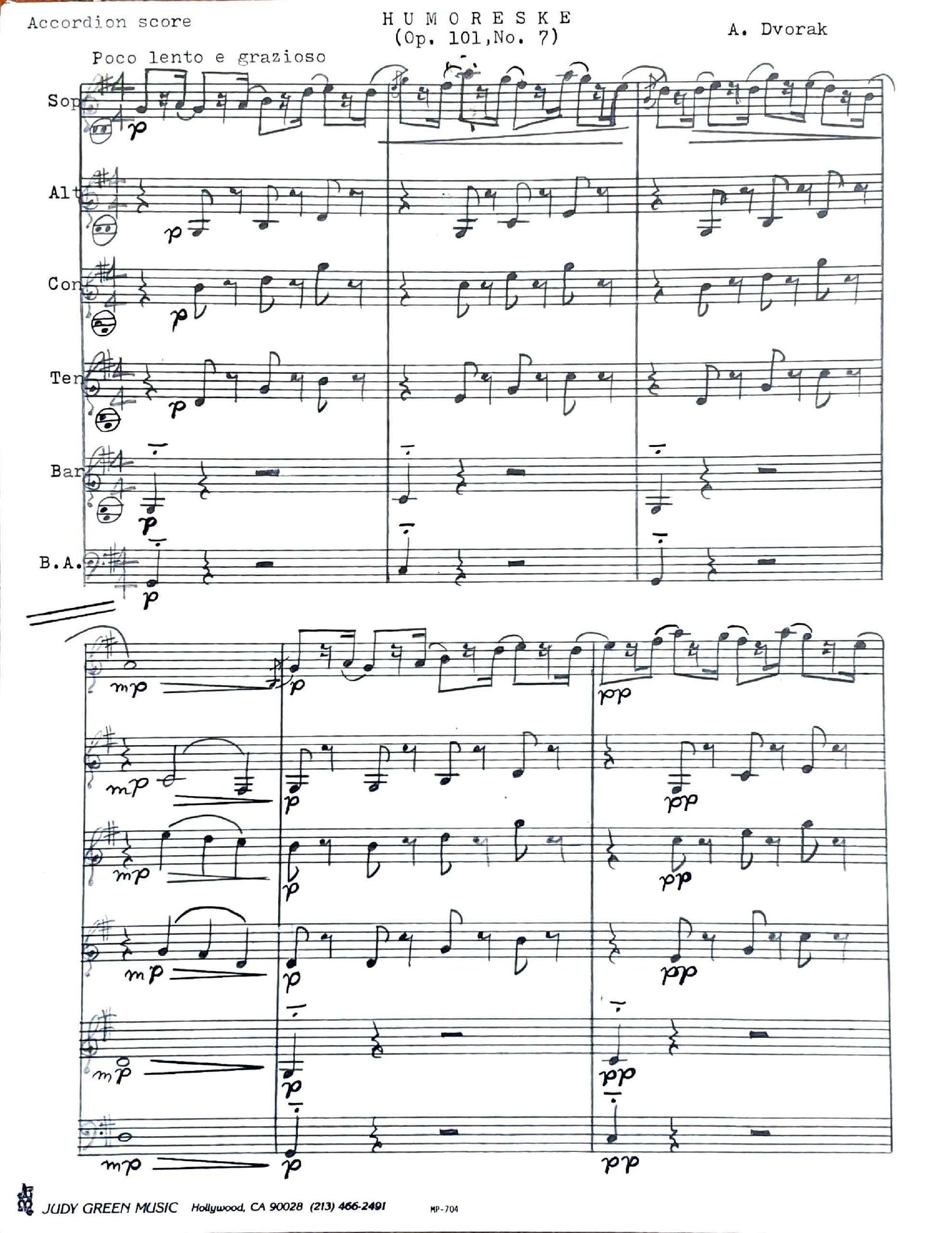 Humoreske (Op. 101, No. 7)