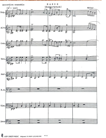 Concert March from Konzertstück Op.79 (accordion ensemble)